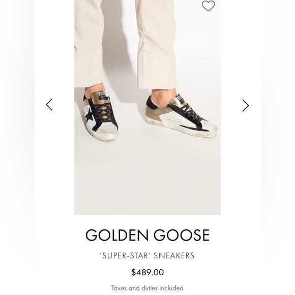 Golden Goose Super Star Sneakers. Black, white and gold. Size 38. Lightly worn. - Picture 4 of 16